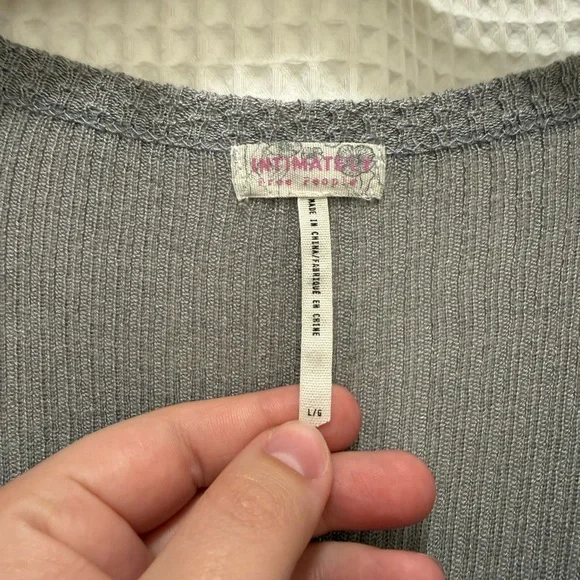 Free People Ribbed Scoop Neck Mini Dress - Silk & Cashmere - Picture 2 of 12